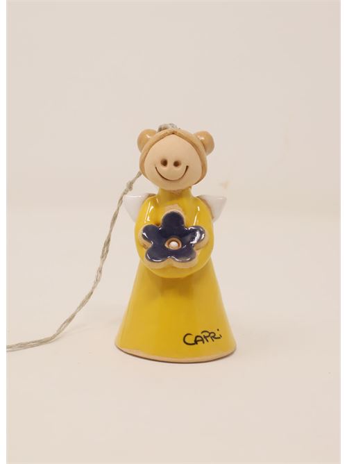 campanella in ceramica a forma di angelo Capri Bell | ANGELOGIALLO